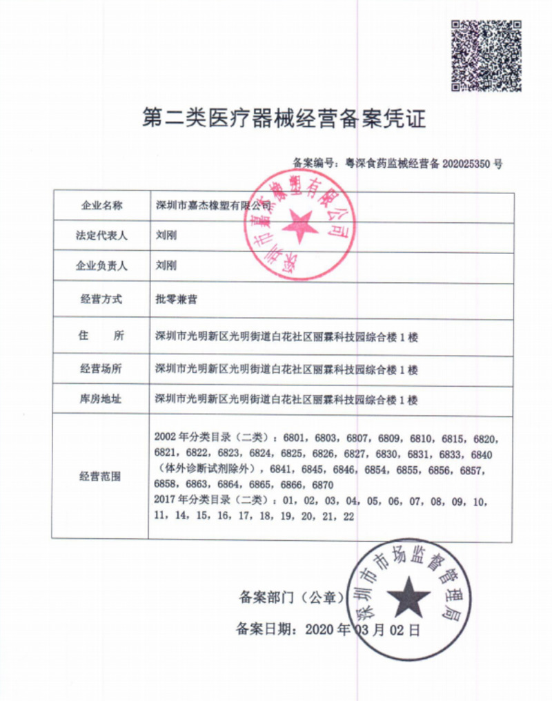 二類(lèi)醫(yī)療機(jī)械經(jīng)營(yíng)備案